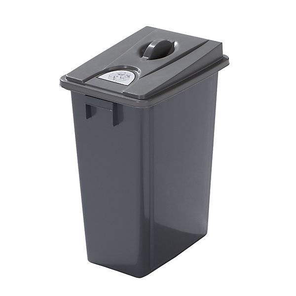 Robuster Wertstoffsammler mit flachem Deckel Volumen 60 l mit Griffdeckel. Probbax S.A.R.L. 72771549-0