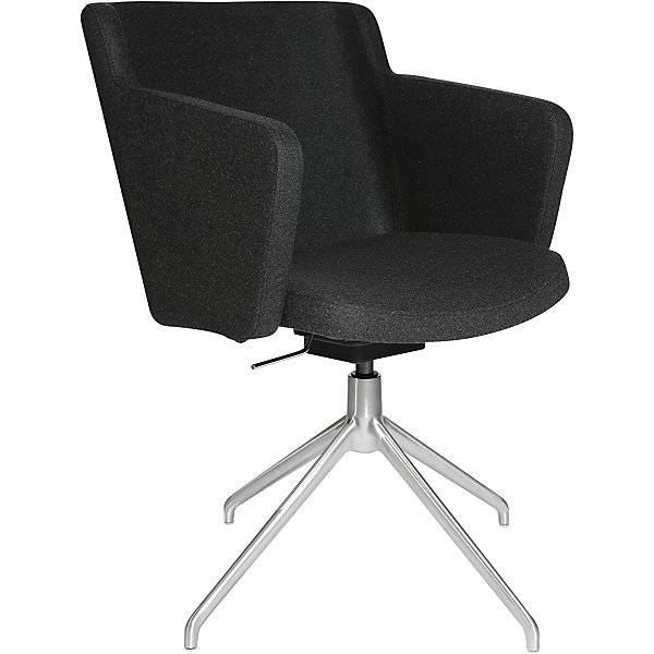 Besuchersessel SFH 3D-Sitzgelenk und Aluminium-Fußkreuz anthrazit. Topstar GmbH 54462949-0