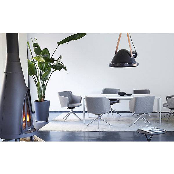 Besuchersessel SFH 3D-Sitzgelenk und Aluminium-Fußkreuz anthrazit. Topstar GmbH 54462949-1