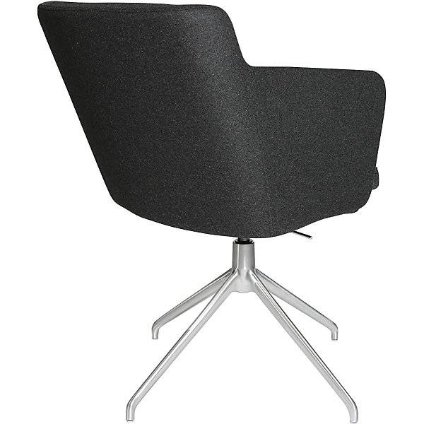 Besuchersessel SFH 3D-Sitzgelenk und Aluminium-Fußkreuz anthrazit. Topstar GmbH 54462949-3