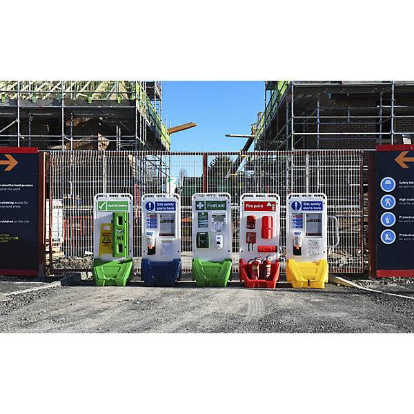 Mobile Service-Station SAFETY POINT mit abschließbarem Deckel Dichtung für Sicherheits-/Schutzprodukte rot.-1