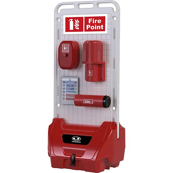 Mobile Service-Station SAFETY POINT mit abschließbarem Deckel Dichtung für Sicherheits-/Schutzprodukte rot.