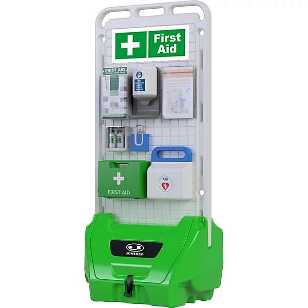 Mobile Service-Station SAFETY POINT mit abschließbarem Deckel Dichtung für Sicherheits-/Schutzprodukte grün.-2