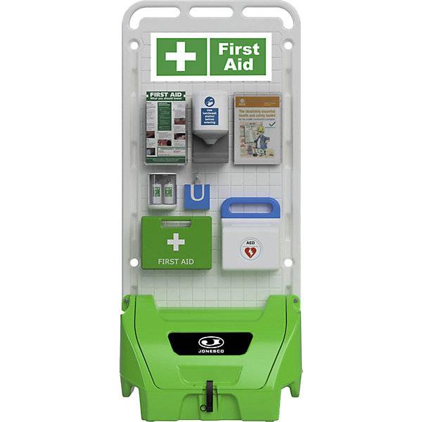 Mobile Service-Station SAFETY POINT mit abschließbarem Deckel Dichtung für Sicherheits-/Schutzprodukte grün.-0
