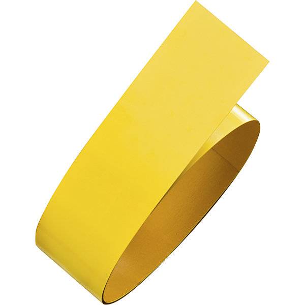 Bodenmarkierungsband aus Flachstahl Breite 75 mm Rollenlänge 15 m gelb. Moravia Wiesbaden| Gesellschaft-0