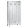 Spind Berlin 2 3 Abteile lichtgrau Breite 900 mm flache Dachform. Wolf 89361749