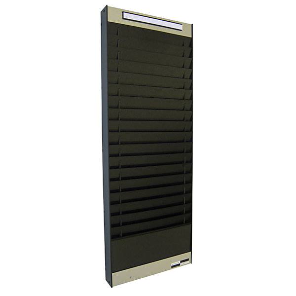 Dokumentensortiertafel 1 x 18 Fächer DIN A5 Dokumentenlage horizontal schwarz matt. Display Developments