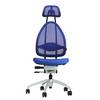 Design-Bürostuhl Netzrückenlehne royalblau mit Kopfstütze. Topstar GmbH 91845549