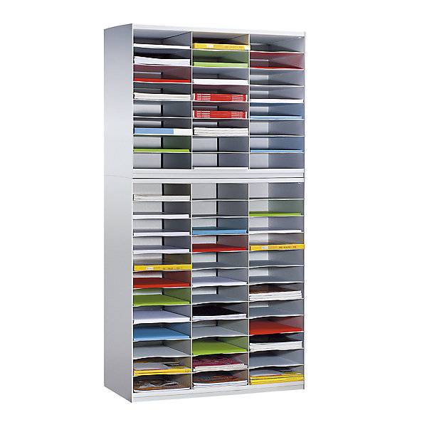 Sortierstation aus Polystyrol 24 Fächer weiß. PAPERFLOW S.A.S | | LE HUB BATEMENT 5 1ER ETAGE 54550849-1