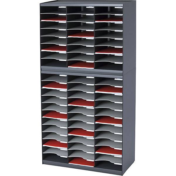 Sortierstation aus Polystyrol 24 Fächer weiß. PAPERFLOW S.A.S | | LE HUB BATEMENT 5 1ER ETAGE 54550849-2