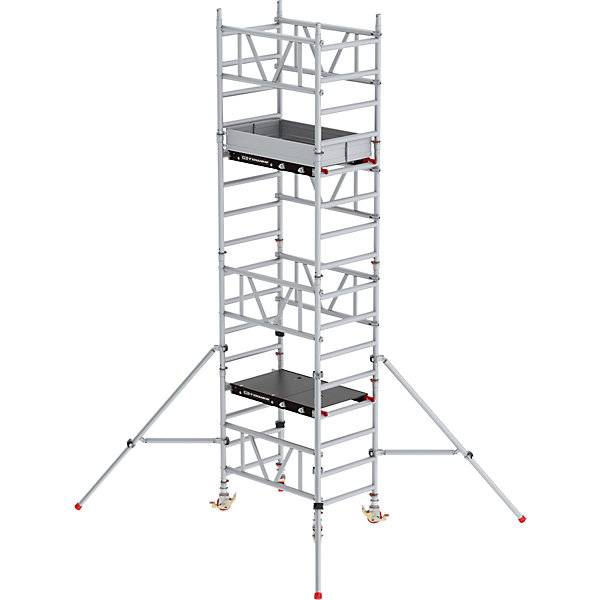 Schnellbau-Fahrgerüst MiTOWER Standard Fiber-Deck®-Plattform LxB 1200 x 750 mm Arbeitshöhe 5 m. Altrex B.V.-0