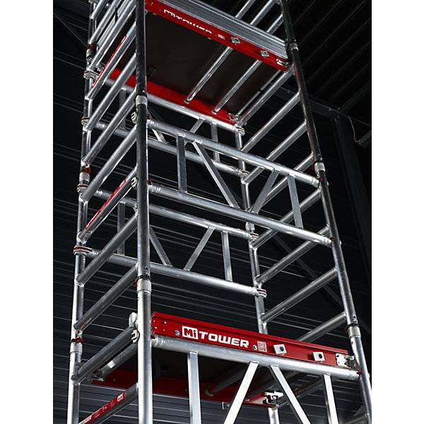 Schnellbau-Fahrgerüst MiTOWER Standard Fiber-Deck®-Plattform LxB 1200 x 750 mm Arbeitshöhe 5 m. Altrex B.V.-3