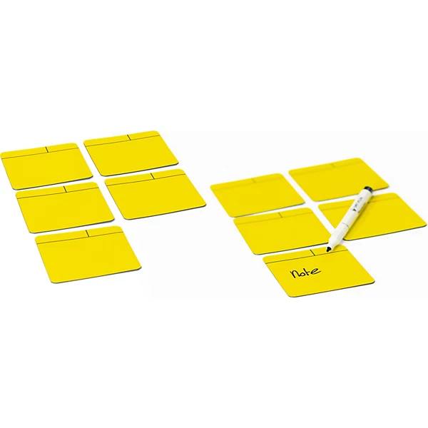 Haftnotizen magnetisch LxB 100 x 100 mm VE 10 Stk gelb. Smit Visual Supplies BV 55470149-1