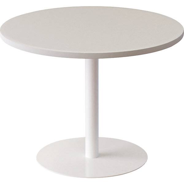 Lounge-Tisch rund Ø 800 mm weiß. PAPERFLOW S.A.S | | LE HUB BATEMENT 5 1ER ETAGE 54627549-0