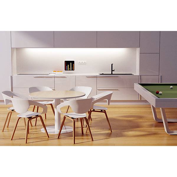Besprechungstisch Ø 1150 mm 750 mm hoch Buche-Dekor. PAPERFLOW S.A.S | | LE HUB BATEMENT 5 1ER ETAGE-1