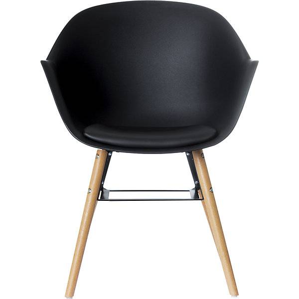 Stuhl WISEMAN mit Sitzkissen VE 2 Stück schwarz. PAPERFLOW S.A.S | | LE HUB BATEMENT 5 1ER ETAGE 54628849-3