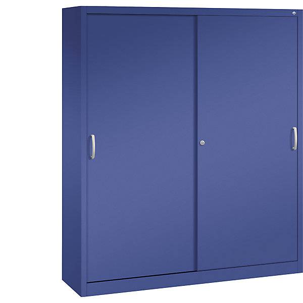 ACURADO Schiebetürenschrank 8 Fachböden HxBxT 1950 x 1600 x 400 mm lapisblau. C+P 545944 49