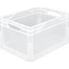 Euronormbehälter Seiten und Boden geschlossen Außen-LxB 400 x 300 mm Volumen 20 l transluzent. Alpha Paletten