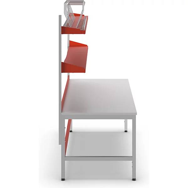 Packtisch komplett PROFI mit Karton-Magazinboard und Ablageboard HxBxT 780 x 2000 x 900 mm. Aldipro-Systems-1