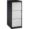 Hängeregistraturschrank ACURADO 1-bahnig 3 Schübe schwarzgrau / lichtgrau. C+P 54567749