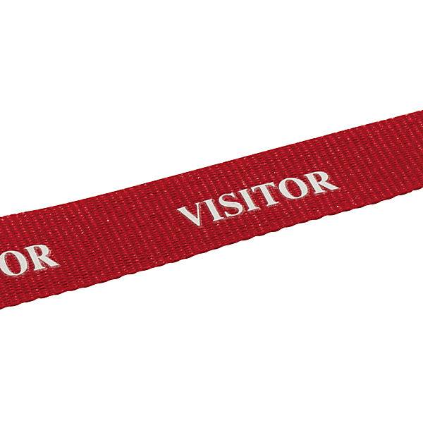 Textilband VISITOR mit Karabinerhaken VE 20 Stk rot. Durable | Hunke & Jochheim GmbH & CO. KG 54864849-1