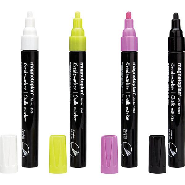 Kreidemarker farbig sortiert schwarz weiß gelb rosa VE 16 Stk. Holtz Office Support GmbH 56356149-0