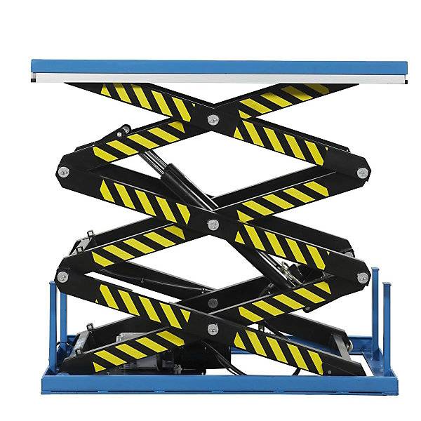 Dreifach-Scherenhubtisch Plattform-LxB 1700 x 1000 mm Tragfähigkeit 1000 kg Betriebsspannung 230 V. Gesutra-1