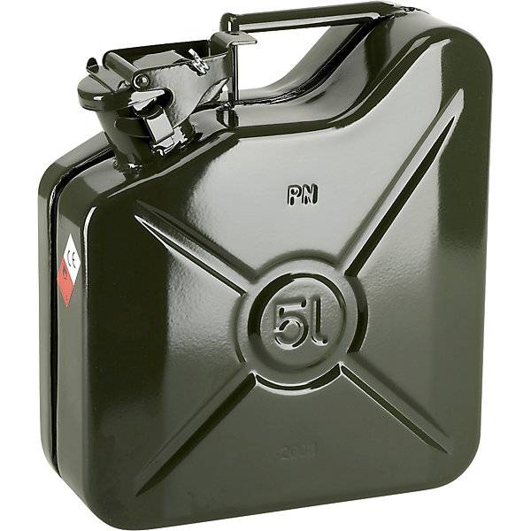Metall-Kraftstoffkanister Volumen 5 l VE 5 Stk olivgrün. PRESSOL Schmiergeräte GmbH 56136049