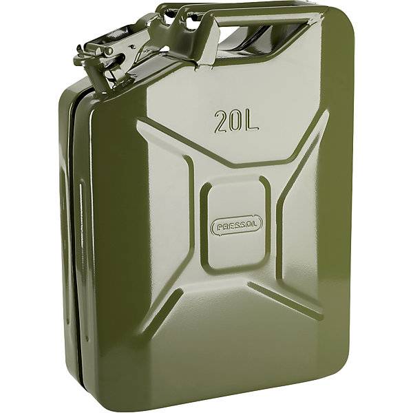 Metall-Kraftstoffkanister Volumen 20 l VE 5 Stk olivgrün. PRESSOL Schmiergeräte GmbH 56136249