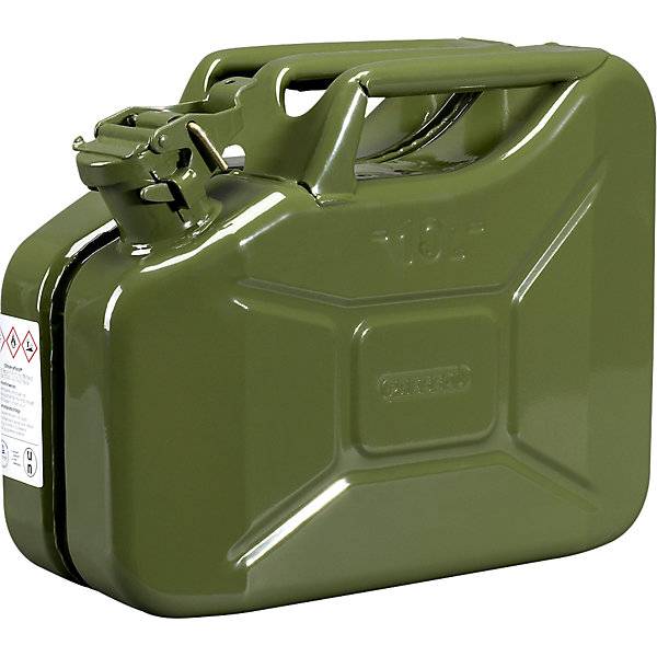 Metall-Kraftstoffkanister Volumen 10 l VE 5 Stk olivgrün. PRESSOL Schmiergeräte GmbH 56136149-0