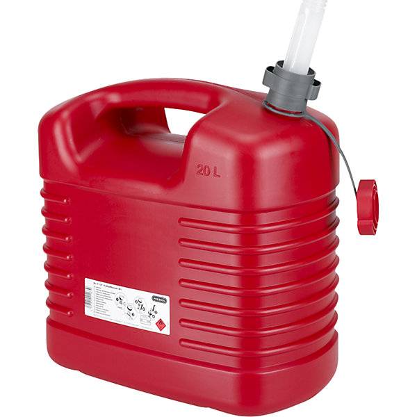 Kunststoff-Kraftstoffkanister flexibler Auslauf Volumen 20 l VE 5 Stk rot. PRESSOL Schmiergeräte GmbH-0