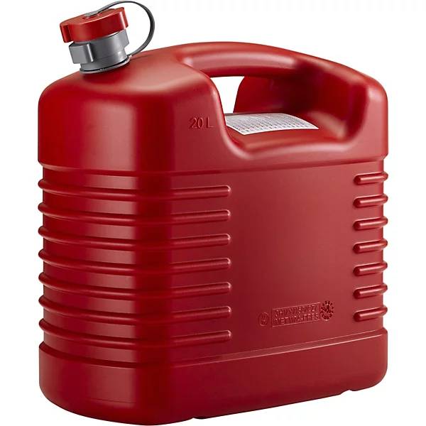 Kunststoff-Kraftstoffkanister flexibler Auslauf Volumen 20 l VE 5 Stk rot. PRESSOL Schmiergeräte GmbH-1