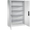 Werkstatt-Schwerlastschrank Breite 1200 mm Tiefe 400 mm Tür lichtgrau. C+P Moebelsysteme | GmbH & CO. KG