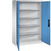 Werkstatt-Schwerlastschrank Breite 1200 mm Tiefe 500 mm Tür lichtblau. C+P Moebelsysteme | GmbH & CO. KG