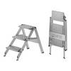 Alu-Klapptreppe Stufen Aluminium geriffelt ohne Sicherheitsbügel 3 Stufen. WAKÜ-Geräte GmbH 75190149