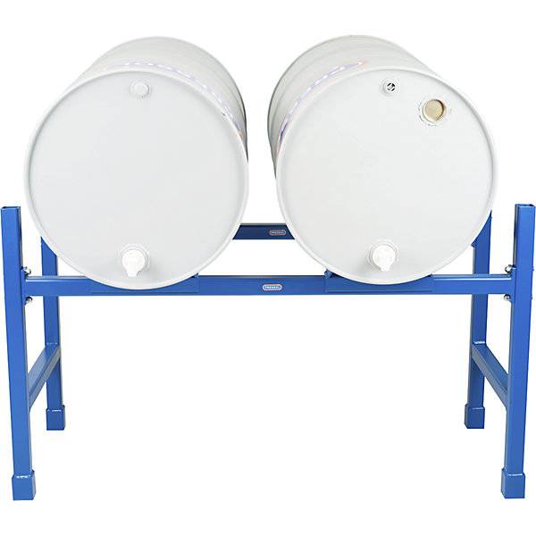 Fassregal lackiert für 60- / 200-l-Fässer blau ab 4 Stk. PRESSOL Schmiergeräte GmbH 56145049-2