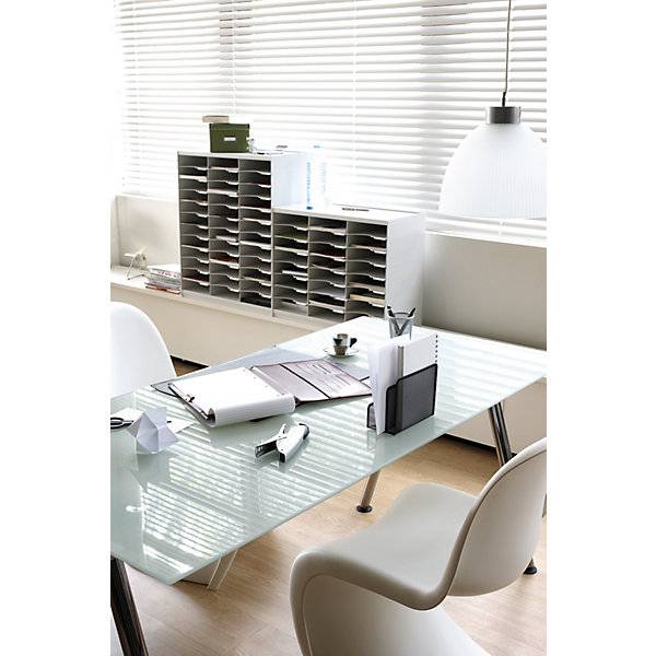 Sortierstation aus Polystyrol 24 Fächer anthrazit. PAPERFLOW S.A.S | | LE HUB BATEMENT 5 1ER ETAGE 56448149-3