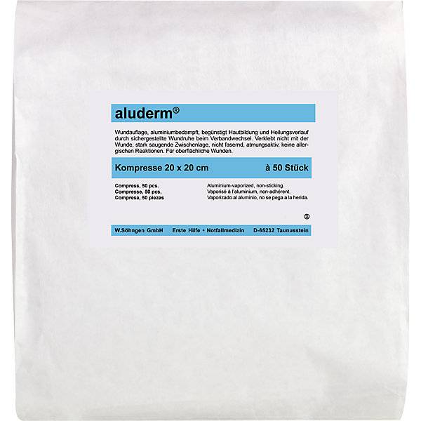 aluderm®-Kompresse steril verpackt VE 50 Stk LxB 200 x 200 mm. W. SOEHNGEN GmbH 56992649
