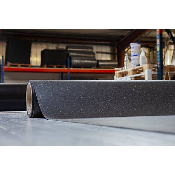 Bodenmatte YOGA FLAT GRIP BxH 1200 x 2 mm pro lfd. m grau. Miltex GmbH 56852749-0