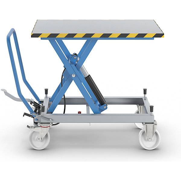 Scherenhubtischwagen Tragfähigkeit 500 kg Hub manuell Hubbereich 460 - 1070 mm Polyamidräder. TAKKT Industrial-2