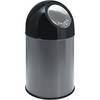 Push-Mülleimer Stahl Volumen 30 l grau. Vepa Bins Groothandel B.V. 97781249