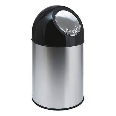 Push-Mülleimer Stahl Volumen 30 l Edelstahl. Vepa Bins Groothandel B.V. 97781649-0