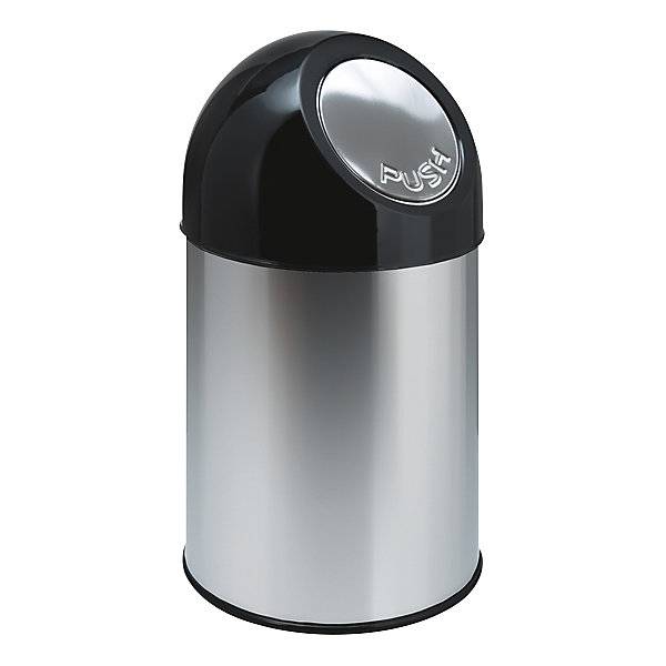 Push-Mülleimer Stahl Volumen 30 l Edelstahl. Vepa Bins Groothandel B.V. 97781649