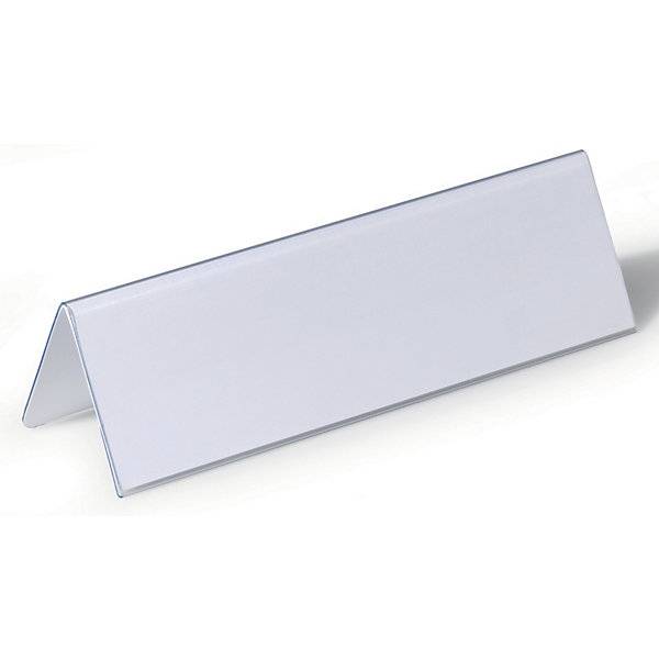 Tischnamensschild aus Hartfolie Dachform HxB 61/122 x 210 mm VE 50 Stk. Durable | Hunke & Jochheim GmbH & CO.-0