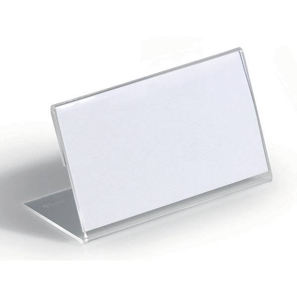 Tischnamensschild aus Acryl L-Form HxB 52 x 100 mm VE 40 Stk. Durable | Hunke & Jochheim GmbH & CO. KG-0