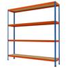 Großfach-Schwerlastregal Höhe 2438 mm Gesamttiefe 468 mm Breite 2450 mm. Racktec GmbH 92977949