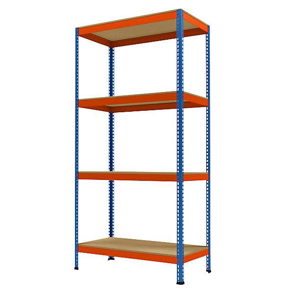 Großfach-Schwerlastregal Höhe 2438 mm Gesamttiefe 621 mm Breite 1231 mm. Racktec GmbH 92978049-0