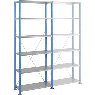 Schnellbau-Schwerlast-Steckregal Fachboden-BxT 1250 x 600 mm Fachlast 280 kg Grundregal Höhe 2500 mm 6-0