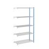 Steckregal mit Rohr-Fachböden HxBxT 1996 x 990 x 600 mm Anbauregal. MAN ORGA SAS 96778849