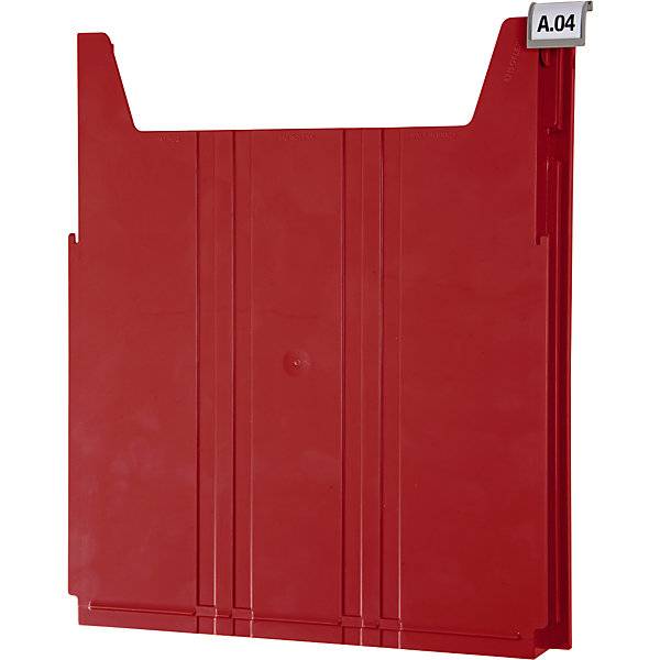 Wandsortierer BIG für Format DIN A4 Füllhöhe 34 mm Ablagefach rot. Eichner Organisation 57053449-3